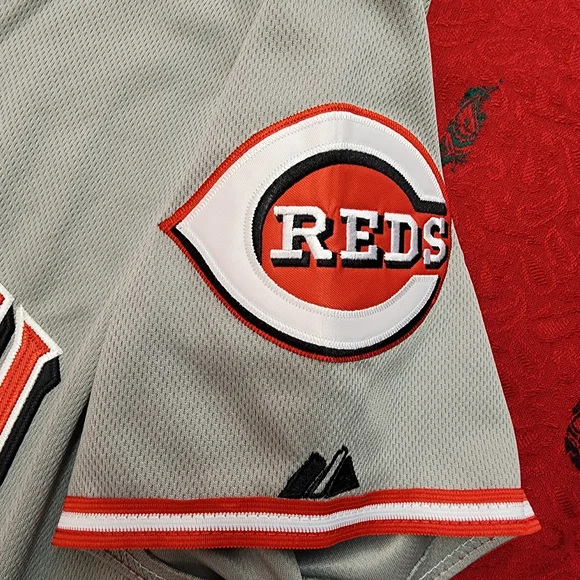 Cincinnati Reds MLB Majestic Authentic Todd Frazier Performance Jersey. - Picture 4 of 6